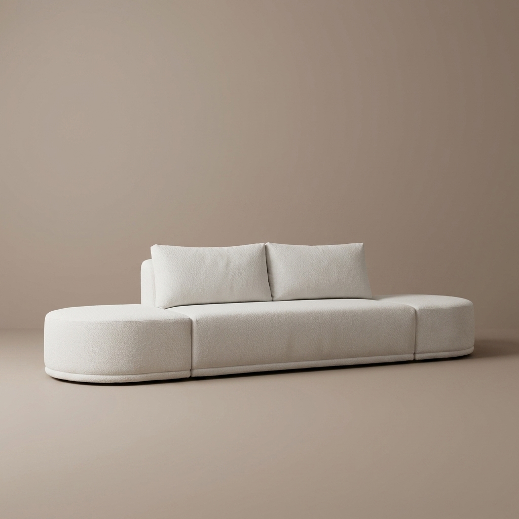 Sofa Andrea - C/2 Ottomanes Integrado 145″ × 40″ × 30″ H - vista 1