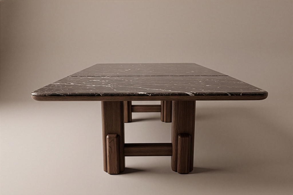 Mesa de Comedor la Plata - 120″ × 56″ × 30″ H · C/marmol - vista 3
