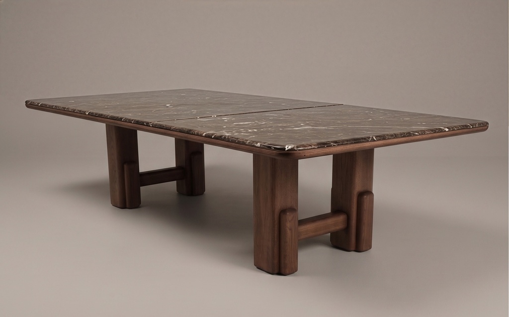 Mesa de Comedor la Plata - 120″ × 56″ × 30″ H · C/marmol - vista 4