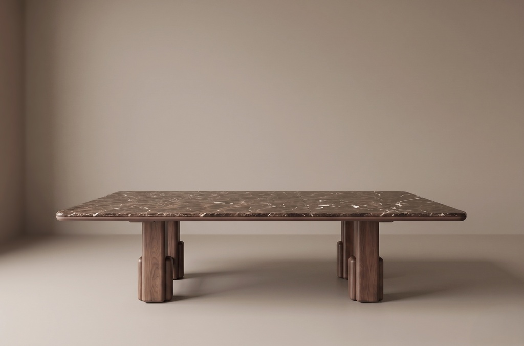 Mesa de Comedor la Plata - 120″ × 56″ × 30″ H · C/marmol - vista 5