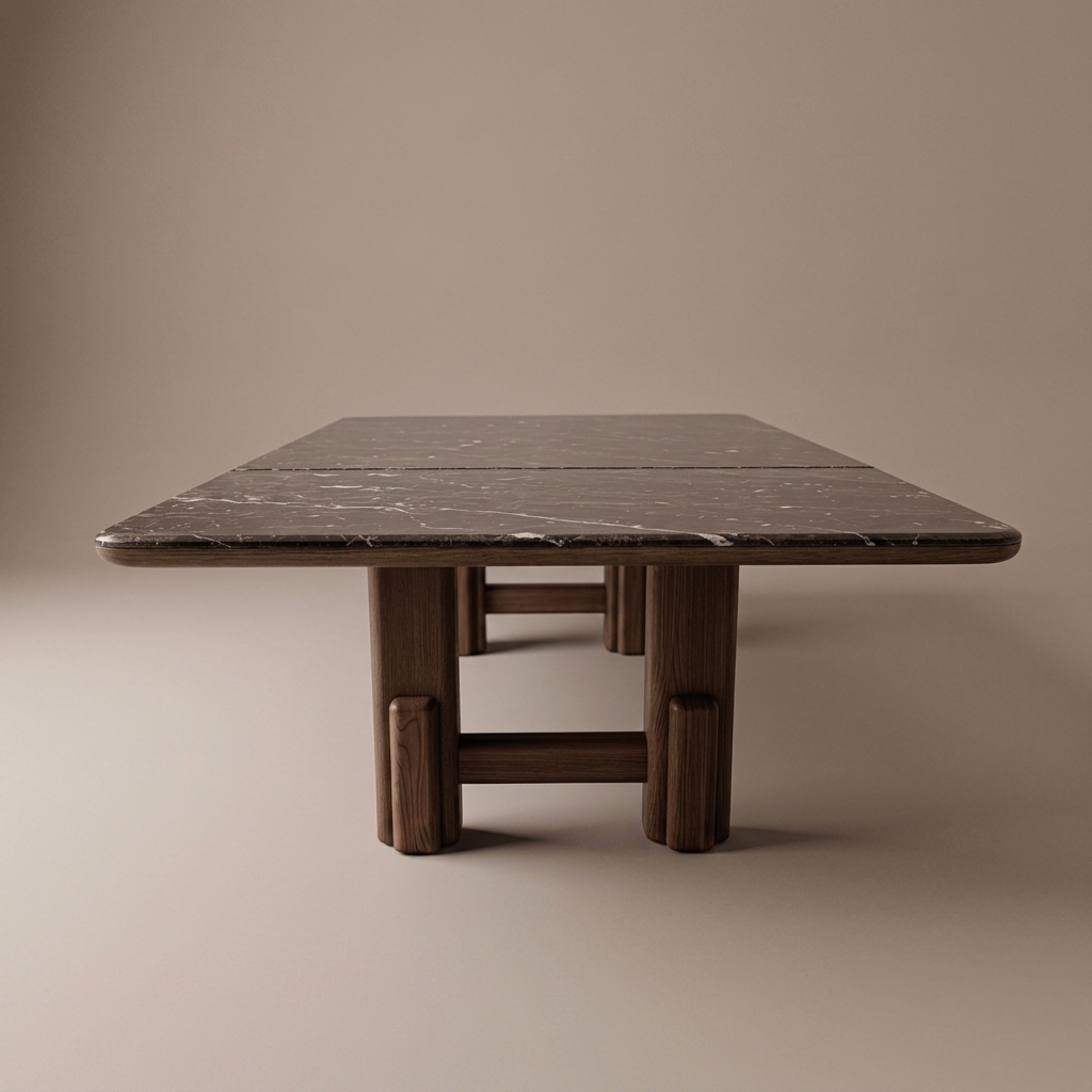 Mesa de Comedor la Plata - 120″ × 56″ × 30″ H · C/marmol - vista 2