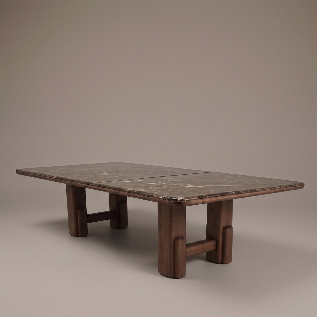 Mesa de Comedor la Plata - 120″ × 56″ × 30″ H · C/marmol - vista 1